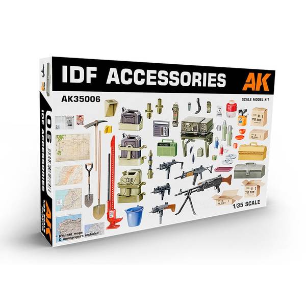 AKインタラクティブ 1/35 IDF イスラエル国防軍 小火器&アクセサリーパーツセット 模型用グッズ AK35006