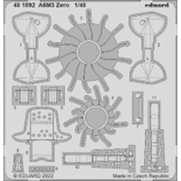 1/48 零式艦上戦闘機 三二型 エッチングパーツ (エデュアルド用)