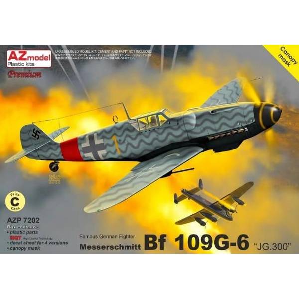 【2月予約】AZモデル 1/72 Bf109G-6 "JG300" プレミアムエディション スケールモデル AZMP7202