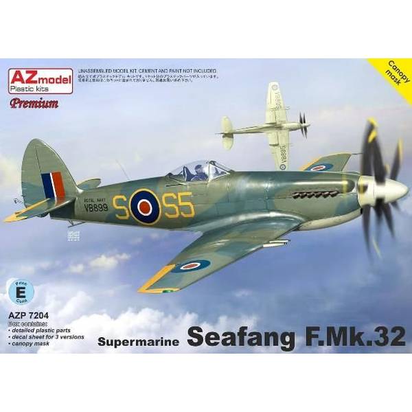 【2月予約】AZモデル 1/72 スーパーマリン シーファング F.Mk.32 プレミアムエディション スケールモデル AZMP7204