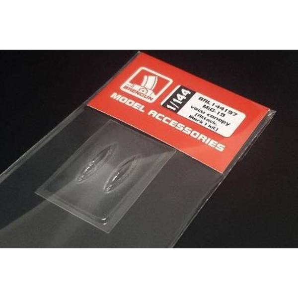 【2月予約】ブレンガン 1/144 MiG-19 バキュームキャノピー (アタック/マーク I 用) 模型用グッズ HAUBRL144197