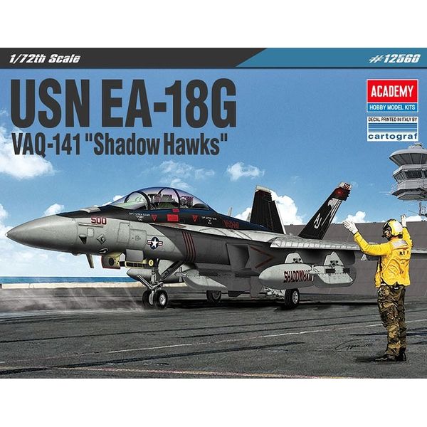 アカデミー 1/72 EA-18G グラウラー ”VAQ-141 シャドーホークス” スケールモデル 12560