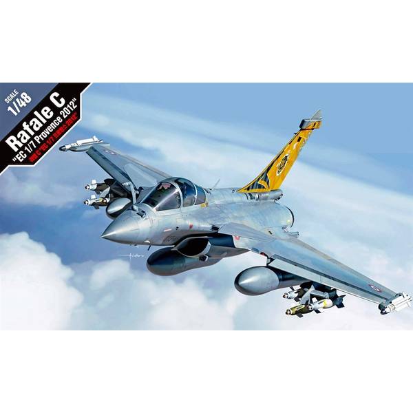 アカデミー 1/48 ラファールC "フランス空軍 第1戦闘飛行隊 プロヴァンス 2012" スケールモデル 12346