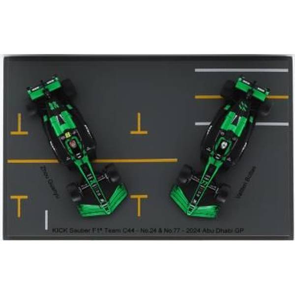 【3月予約】スパーキー 1/64 ザウバー C44 No.24&No.77 2024 F1 アブダビGP V.ボッタス/周冠宇 完成品ミニカー Y417