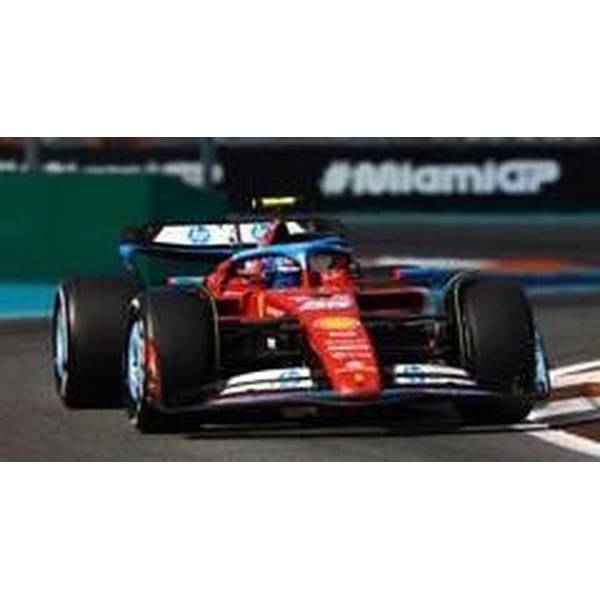 ルックスマート 1/43 フェラーリ SF-24 No.55 2024 F1 マイアミGP 5位 C.サインツ 完成品ミニカー LSF1062
