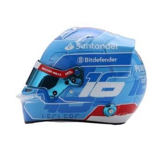 ルックスマート 1/5 ドライバーズヘルメット 2024 F1 マイアミGP C.ルクレール 完成品ミニカー LSHEL002