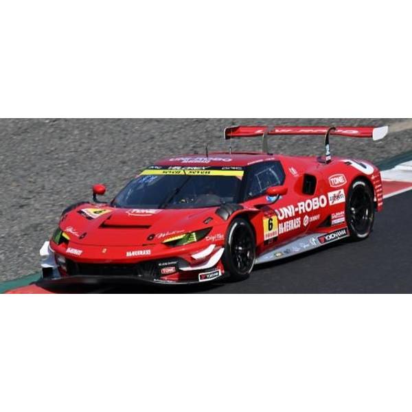 【3月予約】ルックスマート 1/43 UNI-ROBO BLUEGRASS FERRARI No.6 VELOREX 2025 GT300 スーパーGT 片山義章/R.メリ・ムンタン 完成品ミニカー LSSGT25006