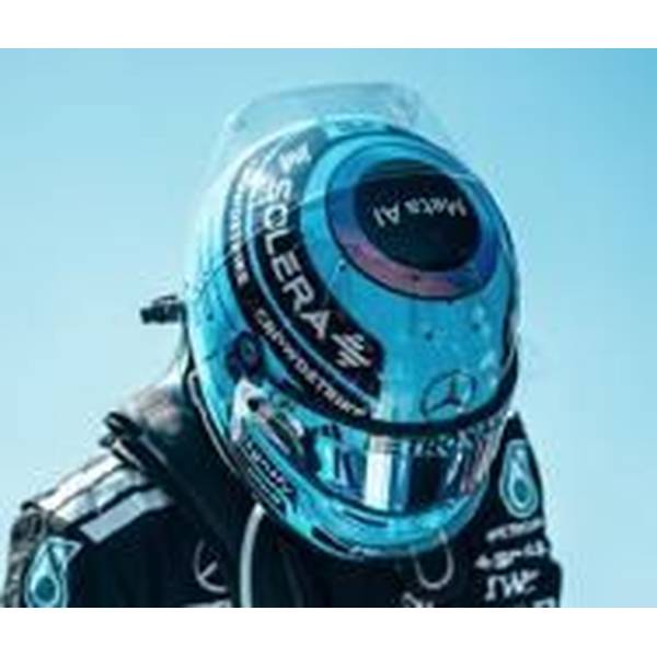 【1月予約】スパーク 1/5 ドライバーズ・ヘルメット メルセデスAMG 2025 F1 アメリカGP G.ラッセル 完成品ミニカー 5HF231