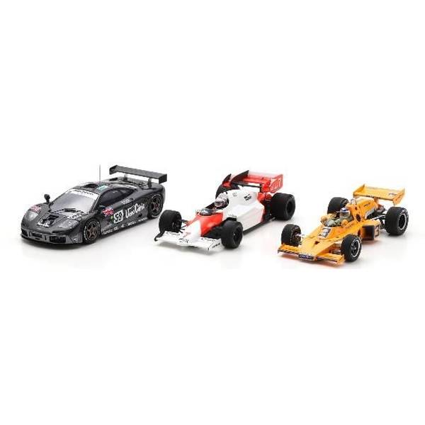【11月予約】スパーク 1/43 マクラーレン 3冠 M16C 1974 インディ500/MP4-2 1984 F1モナコGP/F1 GTR 1995 ル・マン24時間 完成品ミニカー SP529