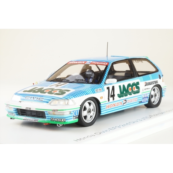 スパーク 1/43 ホンダ シビック EF9 No.14 Div3 JTC Rd4 仙台ハイランド 1991 2位 中谷明彦/服部尚貴 完成品ミニカー S5463