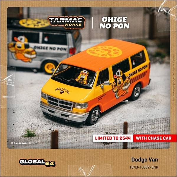 ターマックワークス 1/64 ダッジ バン OHIGE no PON 完成品ミニカー T64G-TL032-ONP