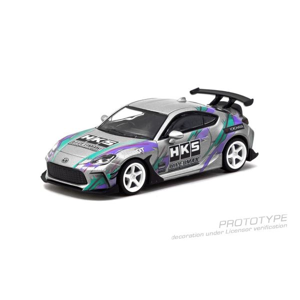 【7月予約】ターマックワークス 1/64 HKS トヨタ GR86 グレー 完成品ミニカー T64G-038-GY