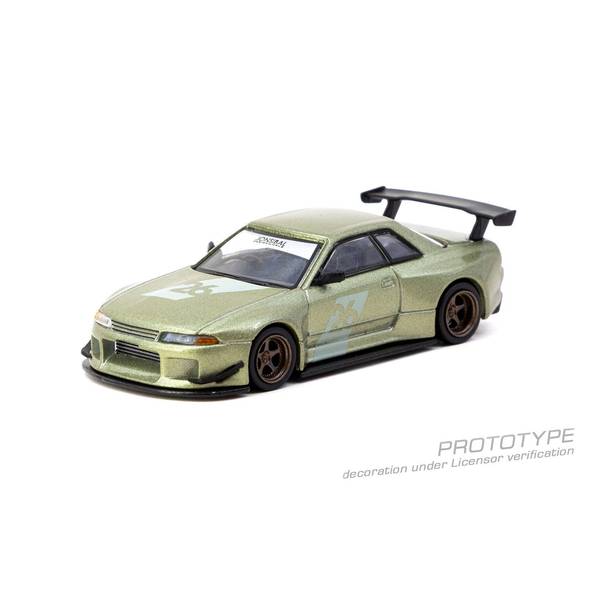【2月予約】ターマックワークス 1/64 ニッサン スカイライン R32 Widebody ミレニアムジェイド 完成品ミニカー T64G-061-MJ