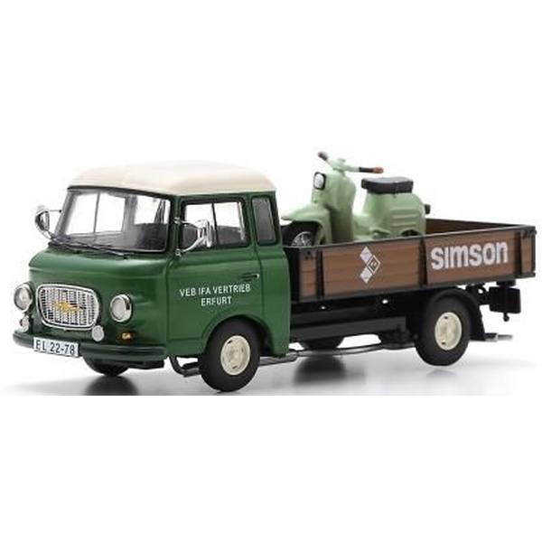 【12月予約】シュコー 1/43 バルカス B1000 w.Simson Schwalbe "Simson Service" 完成品ミニカー 450730000