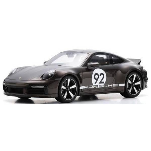 【9月予約】シュコー 1/12 ポルシェ 911 992 スポーツクラシック 2023 マカダミアメタリック with Heritage Design Package 完成品ミニカー 12U00004