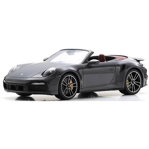 【4月予約】シュコー 1/18 ポルシェ 911 992 ターボS カブリオレ 2022 アゲートグレー 完成品ミニカー 18U00143