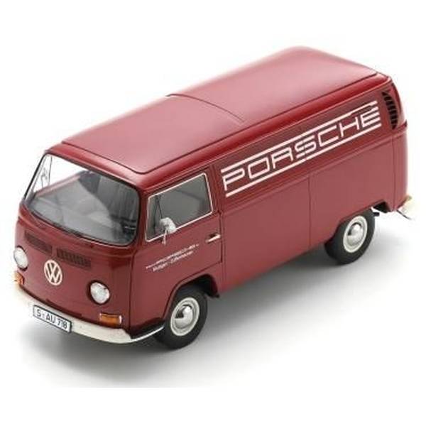 【9月予約】シュコー 1/18 フォルクスワーゲン T2a ボックスバン ポルシェ ロゴ 完成品ミニカー 18U00159