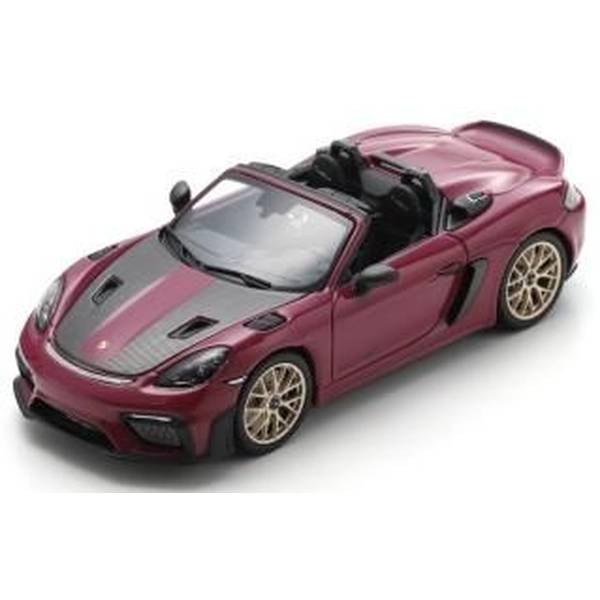 【1月予約】シュコー 1/43 ポルシェ 718 スパイダー RS ルビースター with ヴァイザッハ パッケージ 2023 完成品ミニカー 43U00011