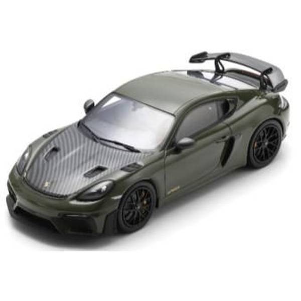 【5月予約】スパーク 1/18 ポルシェ 718 ケイマン GT4 RS 2023 NATOオリーブ ヴァイザッハパッケージ 完成品ミニカー 18S1089