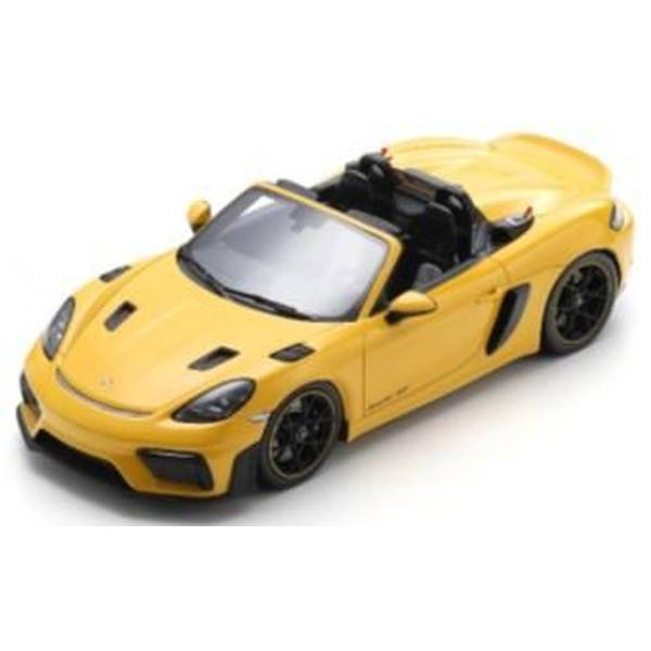 【5月予約】スパーク 1/18 ポルシェ 718 スパイダー RS 2023 スピードイエロー 完成品ミニカー 18S1091
