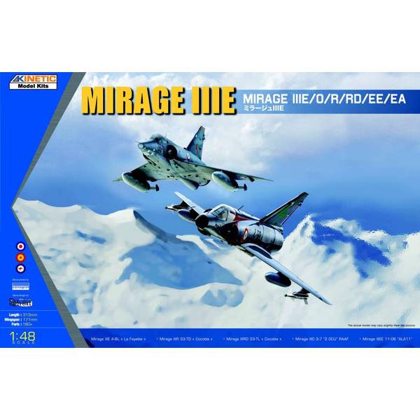 キネティック 1/48 ミラージュ IIIE/O/R/RD/EE/EA スケールモデル KNE48050