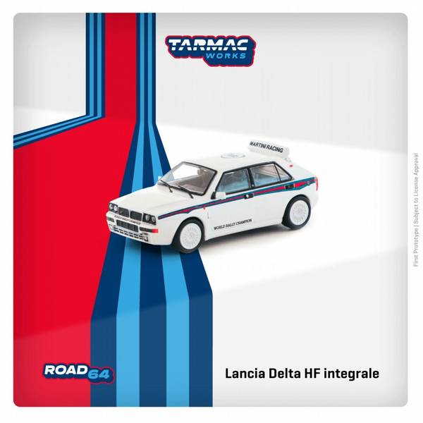 ターマックワークス 1/64 ランチア デルタHFインテグラーレ マルティーニ6 完成品ミニカー T64R-TL049-MA6