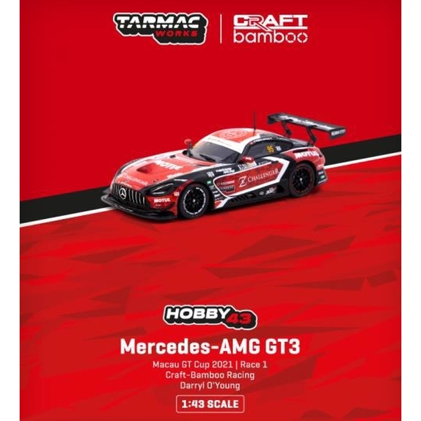 1/43 メルセデスAMG GT3 クラフト・バンブーレーシング マカオGT Cup 2021 Race1 ウィナー