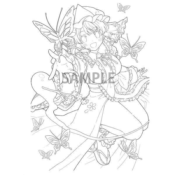 東方project 幻想郷の塗り絵