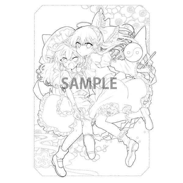 東方project 幻想郷の塗り絵