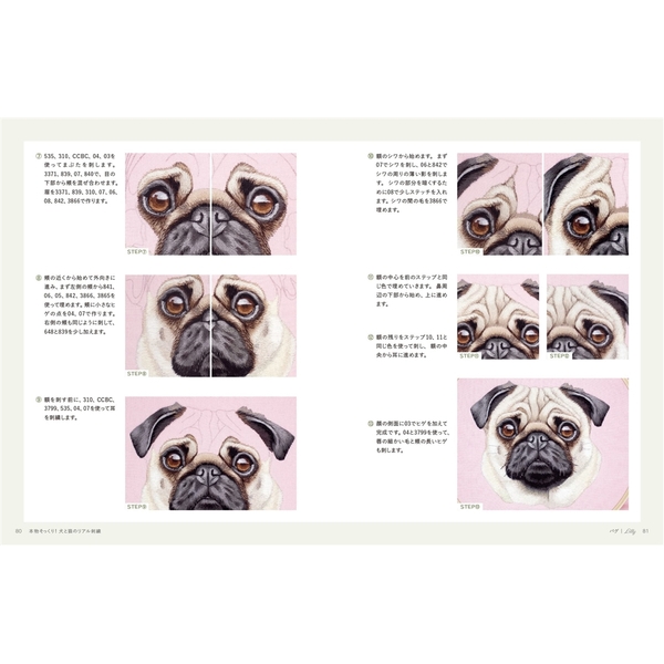 【美品!!/箱配送】本物そっくり 犬と猫のリアル刺繍 4つのステッチで簡単に 本物そっくり！犬と猫のリアル刺繍 4つのステッチでかんたんにできる