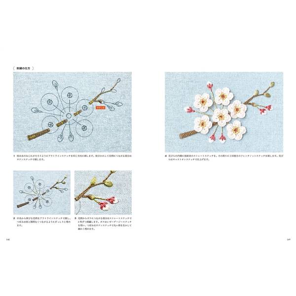 ステッチひとつで花開く　はじめての刺繍レッスン