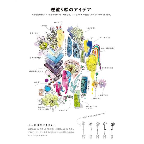 逆塗り絵　心を癒やす旅路編