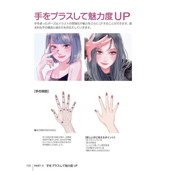 女の子の表情の描き方　しぐさ・ポーズ・感情表現編