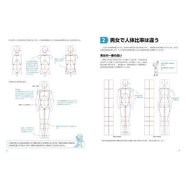 人体の構造と動き 描き方入門　人体を描くうえで重要なポイントを完全解説