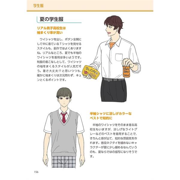 創作のための　キャラクターコーディネート　男子編