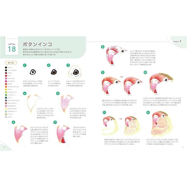 描き込み式リアルボールペン画レッスン　動物編