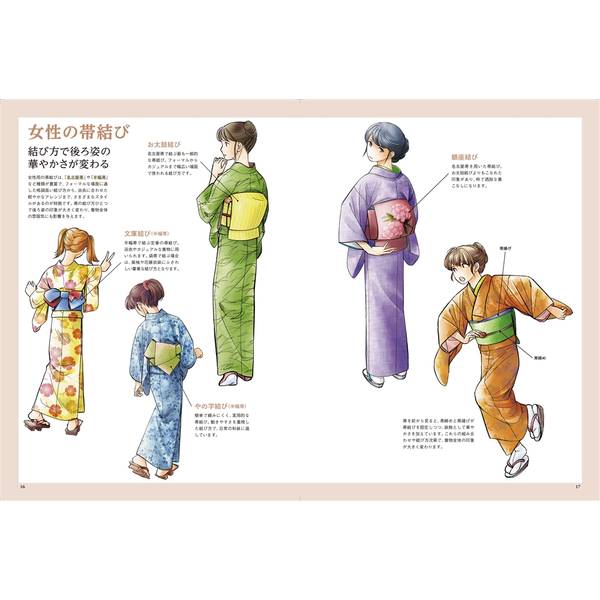 構造と動きがよくわかる 着物の描き方大全 着物の基礎知識から多彩なポーズ描写まで