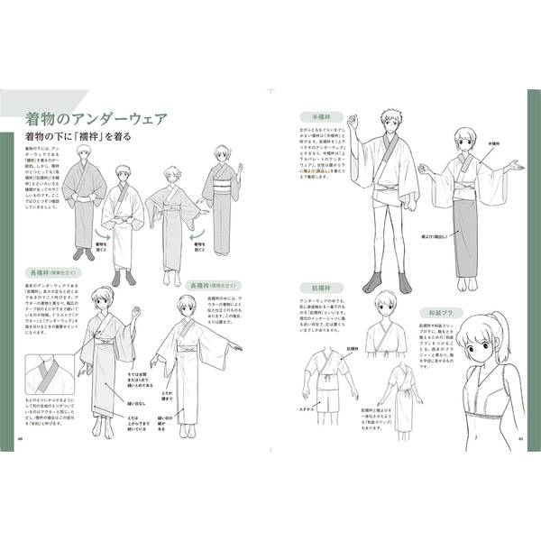構造と動きがよくわかる 着物の描き方大全 着物の基礎知識から多彩なポーズ描写まで
