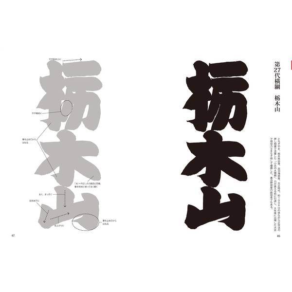 三十代木村庄之助の相撲字練習帳