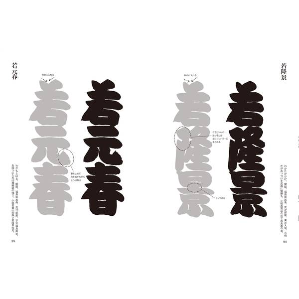 三十代木村庄之助の相撲字練習帳