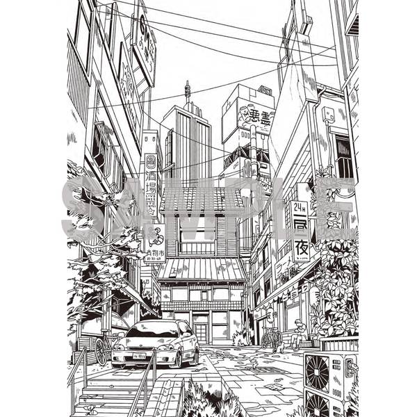 大人の空想塗り絵ブック　美しい風景と箱庭の世界