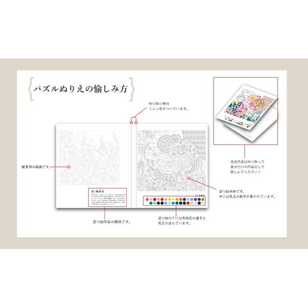 癒やしのデザイン・パターンで愉しむ　花紋様パズルぬりえ