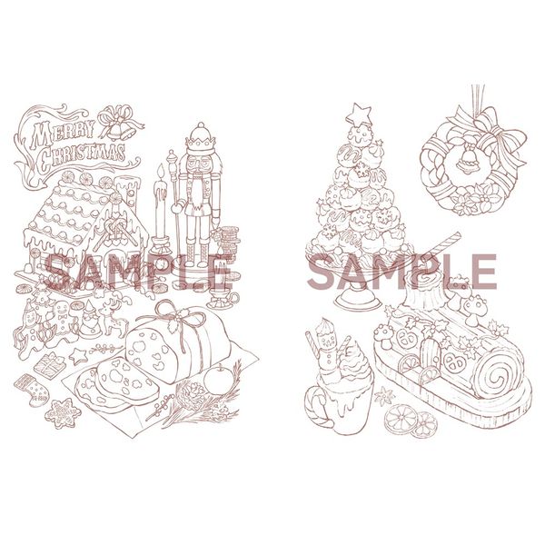 不思議の国のティータイム塗り絵