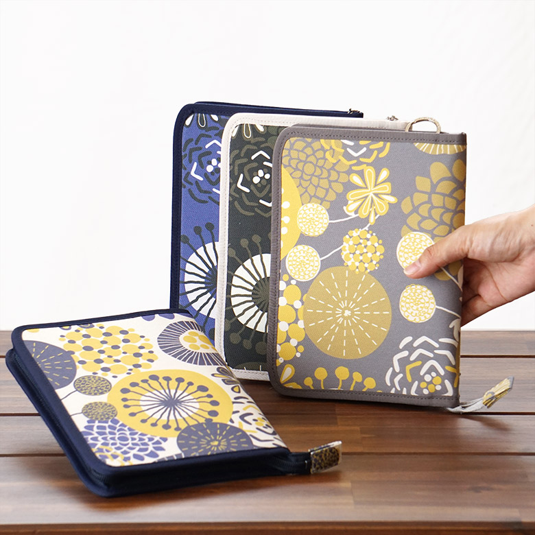 母子手帳ケース ファスナー ピンポンマム