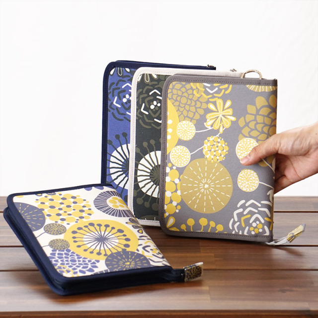 母子手帳ケース ファスナー ピンポンマム