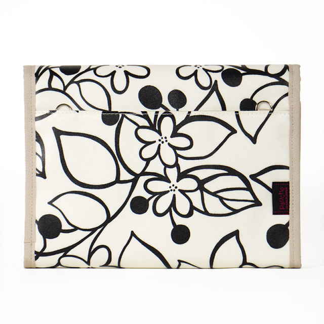 母子手帳ケース ジャバラ グローブ アイボリー 背面