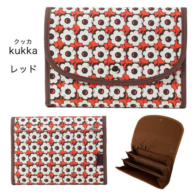 母子手帳ケース ジャバラ クッカ レッド