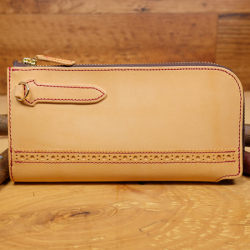 L字ファスナー長財布｜スリムでシンプルな日本製 革財布｜手作り革製品