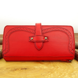 ハンドメイド ウォレット：ブローギング：メンズ、レディース長財布