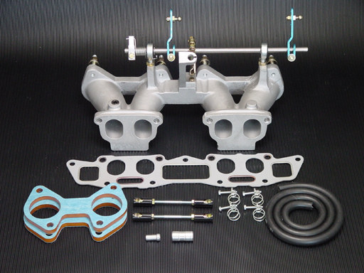 トヨタ　2E系エンジン用　WEBER／SOLEX他用インテークマニホールド buhin-ya_cab-52